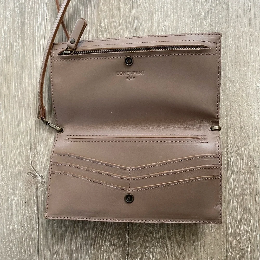 Bonenfant Atelier Hand Made Leather Ester Wallet Phone Shoulder Bag - Picture 5 of 12